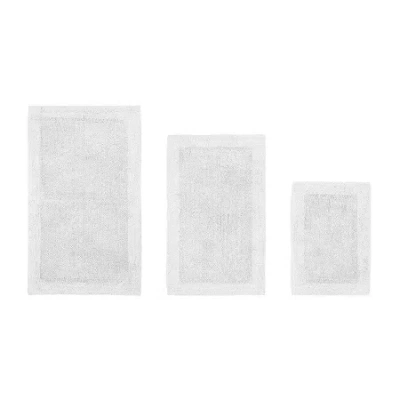 Better Trends Edge Bath Rug In White