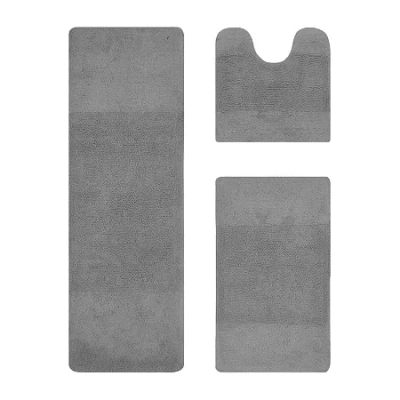 Better Trends Granada Bath Rug In Gray