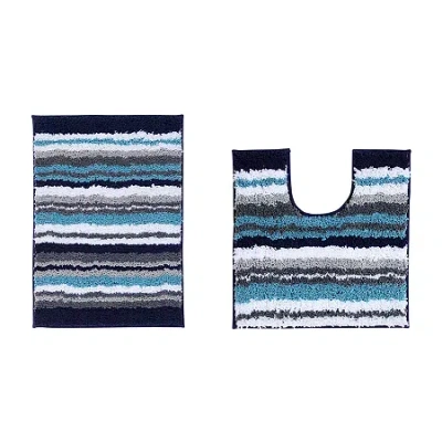 Better Trends Griffie Tufted Bath Rug 2-pc. Bath Rug Set In Blue