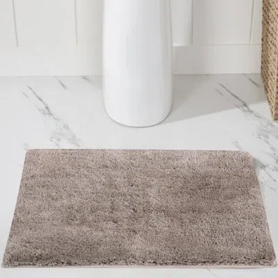 Better Trends Haven Collection 100% Polyester 2100 Gsm Bath Rug, Non-slip Tpr Backing Bathroom Rug, Soft, Absorben In Beige