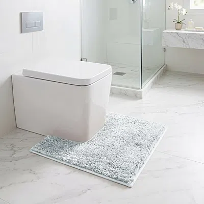 Better Trends Haven Collection Bath Rug In Blue