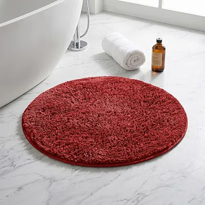 Better Trends Haven Collection Bath Rug In Red