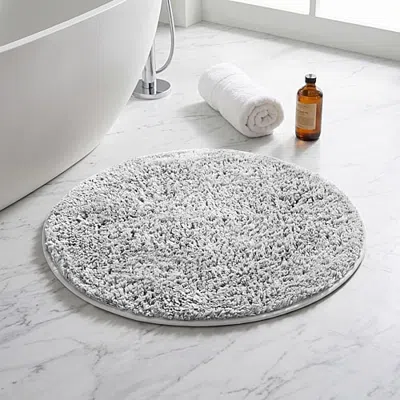 Better Trends Haven Collection Bath Rug In Silver