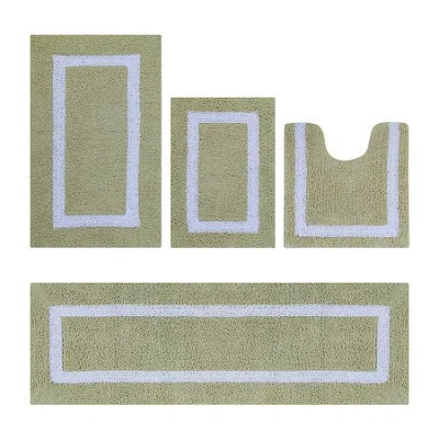 Better Trends Hotel 4-pc. Bath Rug Set In Green