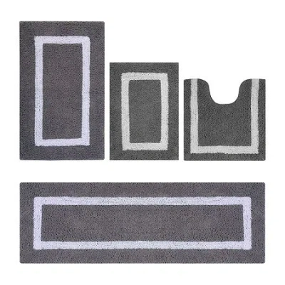 Better Trends Hotel 4-pc. Bath Rug Set In Gray