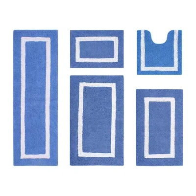 Better Trends Hotel 5-pc. Bath Rug Set In Blue