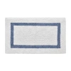Better Trends Hotel Collection Cotton Reversible Bath Rug In Blue
