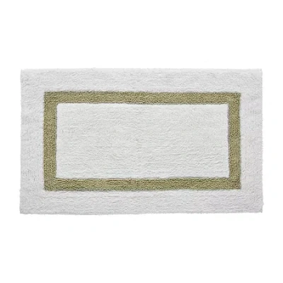 Better Trends Hotel Collection Cotton Reversible Bath Rug In Green
