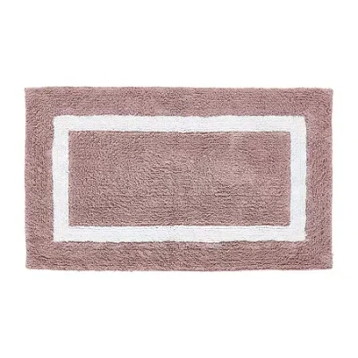 Better Trends Hotel Collection Cotton Reversible Bath Rug In Pink