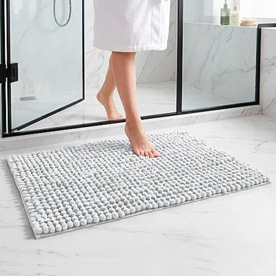 Better Trends Indulgence Collection Bath Rug In Blue
