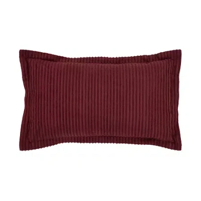 Better Trends Jullian Pillow Sham In Burgundy