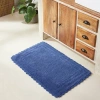 Better Trends Lilly Crochet Bath Rug In Blue