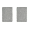 Better Trends Lilly Crochet Bath Rug In Gray