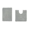 Better Trends Lilly Crochet Bath Rug In Gray