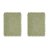 Better Trends Lilly Crochet Bath Rug In Green
