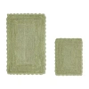 Better Trends Lilly Crochet Bath Rug In Green