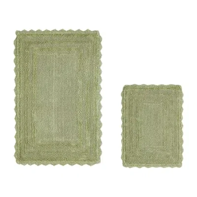 Better Trends Lilly Crochet Bath Rug In Green