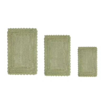 Better Trends Lilly Crochet Bath Rug In Green
