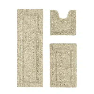 Better Trends Lux Tufted Mat 3-pc. Bath Rug Set In Brown