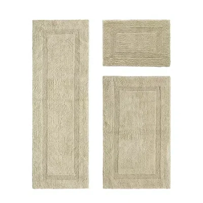 Better Trends Lux Tufted Mat 3-pc. Bath Rug Set In Brown