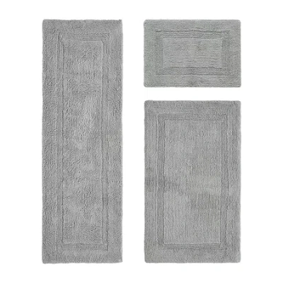 Better Trends Lux Tufted Mat 3-pc. Bath Rug Set In Gray