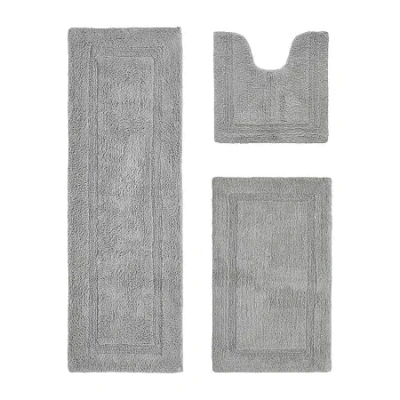 Better Trends Lux Tufted Mat 3-pc. Bath Rug Set In Gray