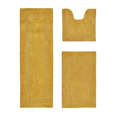 Better Trends Lux Tufted Mat 3-pc. Bath Rug Set In Yellow
