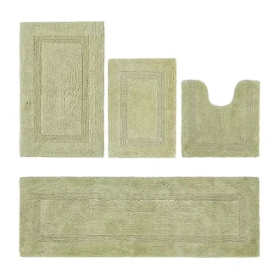 Better Trends Lux Tufted Mat 4-pc. Bath Rug Set In Green