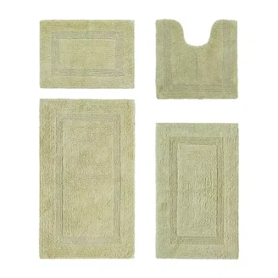 Better Trends Lux Tufted Mat 4-pc. Bath Rug Set In Green