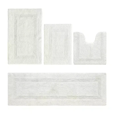 Better Trends Lux Tufted Mat 4-pc. Bath Rug Set In White