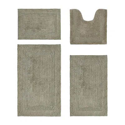 Better Trends Lux Tufted Mat 4-pc. Bath Rug Set In Beige