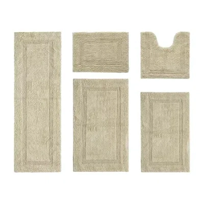 Better Trends Lux Tufted Mat 5-pc. Bath Rug Set In Brown