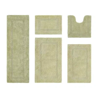 Better Trends Lux Tufted Mat 5-pc. Bath Rug Set In Green