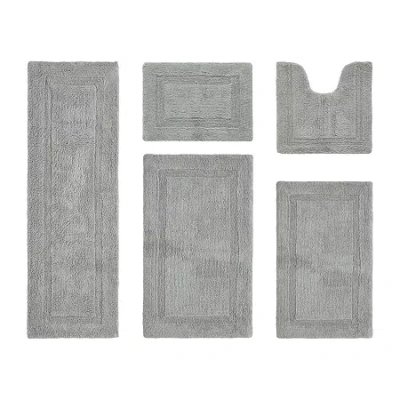 Better Trends Lux Tufted Mat 5-pc. Bath Rug Set In Gray