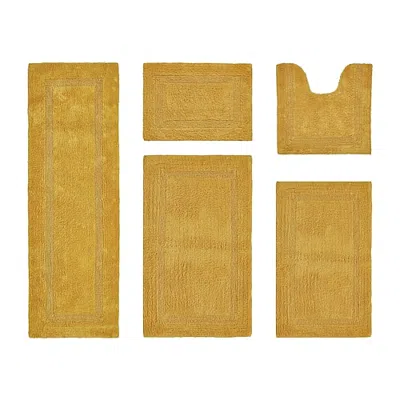 Better Trends Lux Tufted Mat 5-pc. Bath Rug Set In Yellow