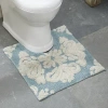 Better Trends Medallion Bath Contour Rug In Blue