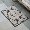 Better Trends Medallion Bath Rug In Black