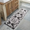 Better Trends Medallion Bath Rug In Black