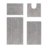 Better Trends Microplush 4-pc. Bath Rug Set In Gray