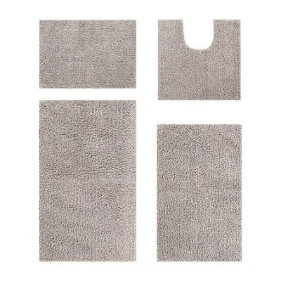 Better Trends Microplush 4-pc. Bath Rug Set In Sand