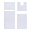 Better Trends Microplush 4-pc. Bath Rug Set In White