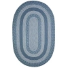 Better Trends Newport Braid Oval Rug In Blue