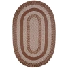 Better Trends Newport Braid Oval Rug In Brown