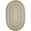 Better Trends Newport Braid Oval Rug In Sand
