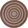 Better Trends Newport Braid Round Rug In Brown