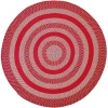 Better Trends Newport Braid Round Rug In Red