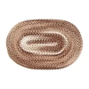 Better Trends Ombre Chenille Stripe Braided 8' X 10' Oval Area Rug In Brown