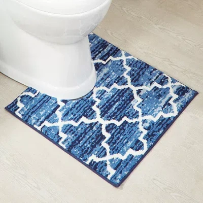Better Trends Savio Bath Contour Rug In Blue