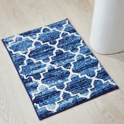 Better Trends Savio Bath Rug In Blue