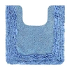 Better Trends Shaggy Border Mat Bath Contour Rug In Blue